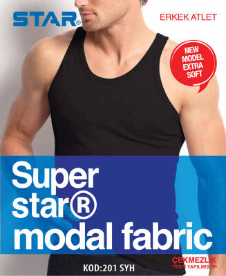 STAR 3 LÜ ERKEK MODAL ATLET SİYAH