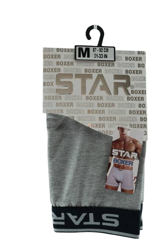 STAR BEYAZ PAMUKLU ESNEK KEMERLİ BOXER - 2