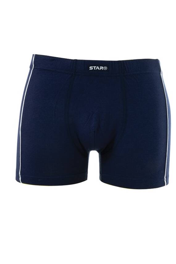 STAR ERKEK LACİVERT MODAL PAMUKLU KEMER BİYELİ BOXER - 2