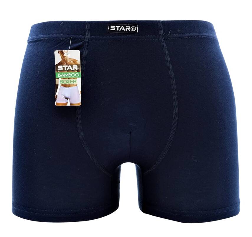 STAR ERKEK LACİVERT ORGANİK BAMBU PAMUKLU KEMER BOXER - 2