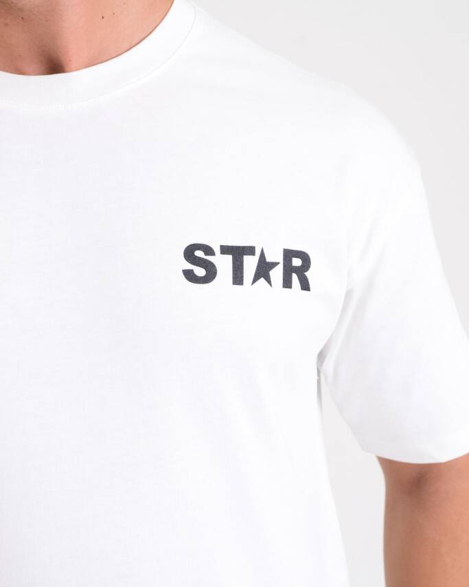 STAR ERKEK OVERSİZE YARIM YILDIZ BASKILI T-SHİRT - 3