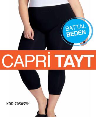 STAR KADIN SİYAH SAF PAMUK KAPRİ TAYT 