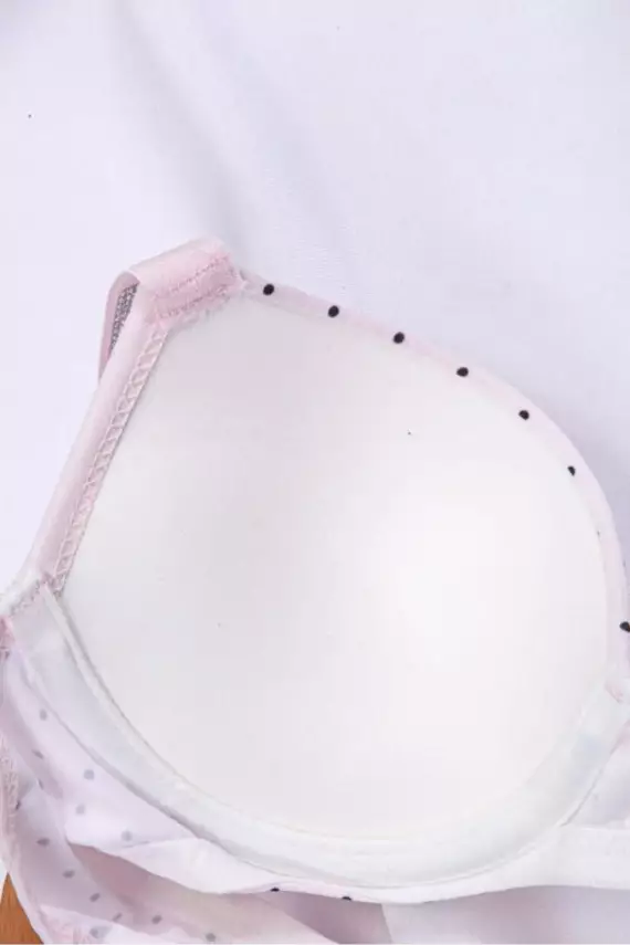 STAR Tılsım Lingerie Kadın Puanlı Baskılı Mikro Kumaş Taşlı Askılı Sütyen Takım - 4