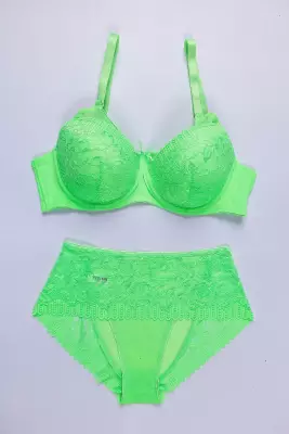 STAR Tılsım Lingerie Neon C Kap Dolgusuz Dantelli Sütyen Takımı 
