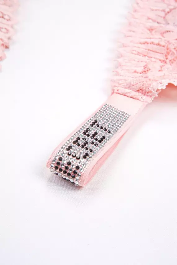 STAR Tılsım Lingerie Somon Love Secret Taşlı Mikro Dolgulu Sütyen Takım 250 - 4