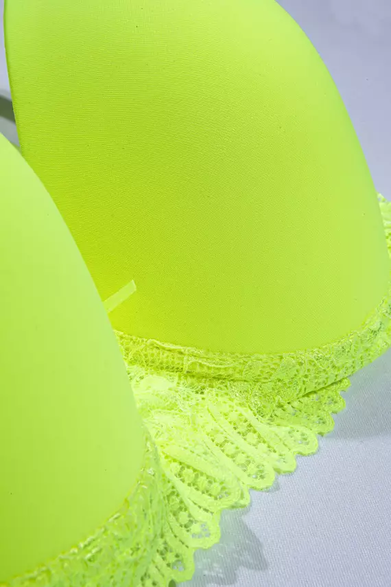 STAR Tılsım Lingerie 401 Neon C Kap Mikro Dolgusuz Sütyen Takımı - 3