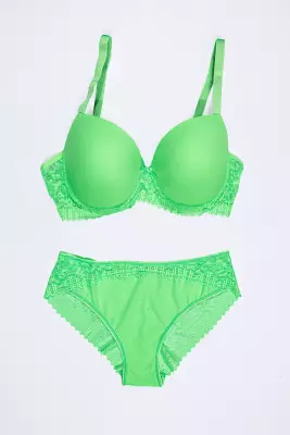 STAR Tılsım Lingerie 401 Neon C Kap Mikro Dolgusuz Sütyen Takımı 