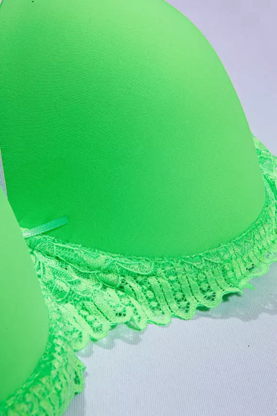 STAR Tılsım Lingerie 401 Neon C Kap Mikro Dolgusuz Sütyen Takımı - 2