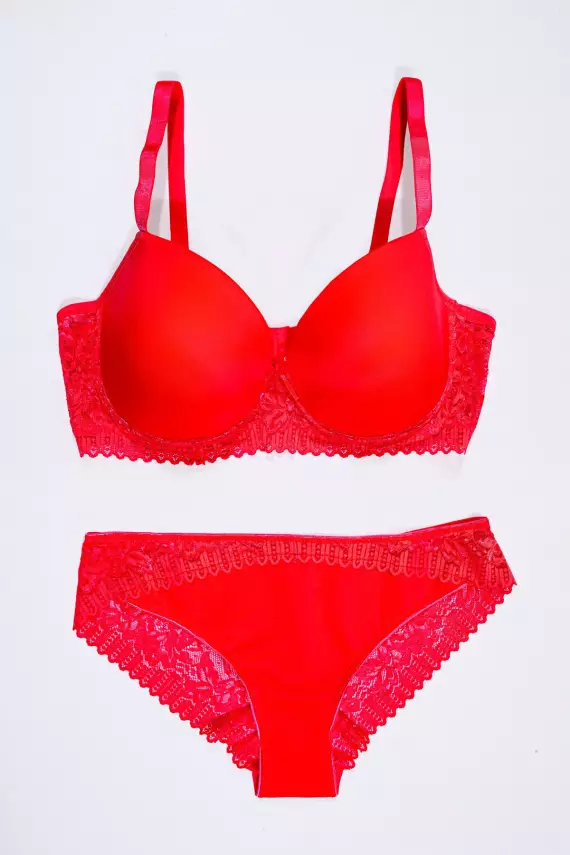 STAR Tılsım Lingerie 401 Neon C Kap Mikro Dolgusuz Sütyen Takımı - 1
