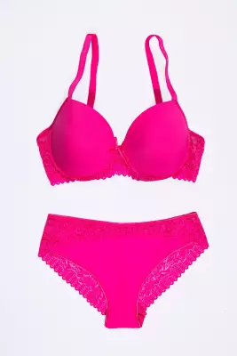 STAR Tılsım Lingerie 401 Neon C Kap Mikro Dolgusuz Sütyen Takımı 