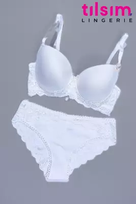 STAR Tılsım Lingerie C Kap Mikro Dolgusuz Sütyen Takımı 