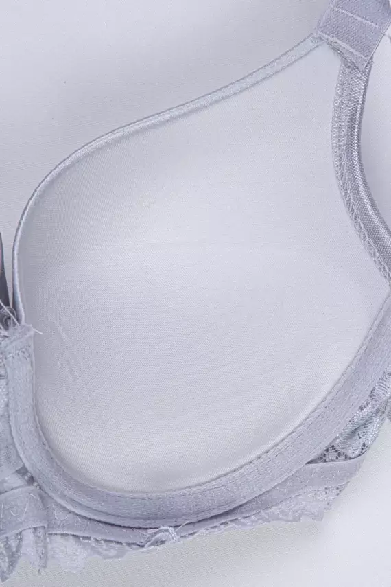 STAR Tılsım Lingerie Gri Love Secret Taşlı Mikro Dolgulu Sütyen Takım 250 - 4